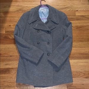 Gray Calvin Klein pea coat size 8